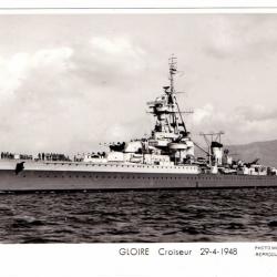 CPA - Marine Militaire -GLOIRE Croiseur 29-4-1948 N°1524