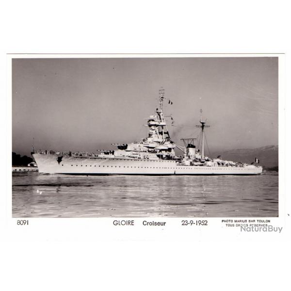 CPA - Marine Militaire -GLOIRE Croiseur 23-9-1952 N1526
