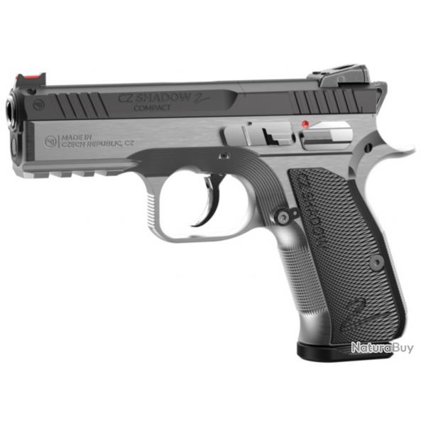 Pistolet CZ 75 Shadow 2 Compact Industrial Alloy Black calibre 9x19