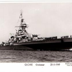 CPA - Marine Militaire -GLOIRE Croiseur 28-5-1949 N°1530