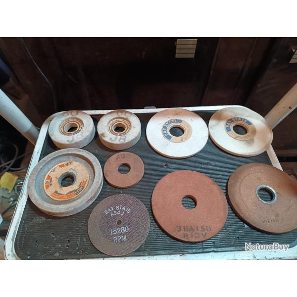 Lot meules professionnelles afftage rectification Krebs bay state