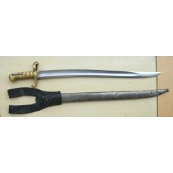 rare baionnette Francaise mdl 1840 avec porte baionnette