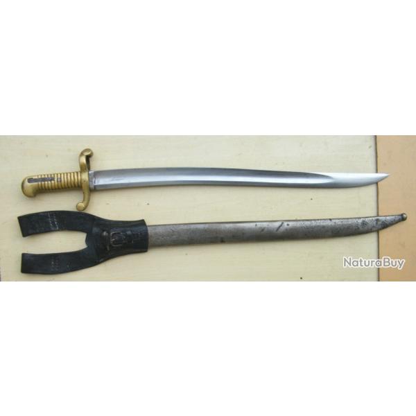 rare baionnette Francaise mdl 1840 avec porte baionnette