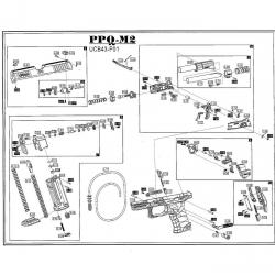 SERVICE KIT PPQ M2 T4E CAL 43 "WALTHER"
