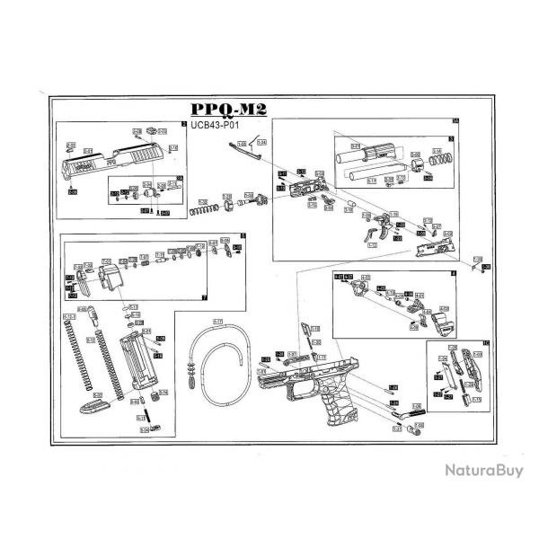 SERVICE KIT PPQ M2 T4E CAL 43 "WALTHER"
