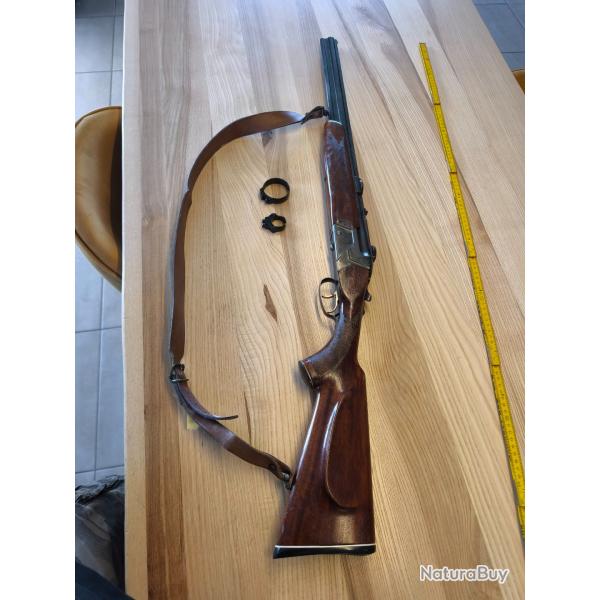 Carabine mixte cz 586-13 model 2 Cal 16/70 . 7/57r  Collier de montage originaux .