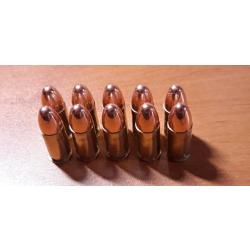 ** UNIQUE ** 10 x Cartouches 9mm neutralisées étuis Nickelés pour collection ou manipulation