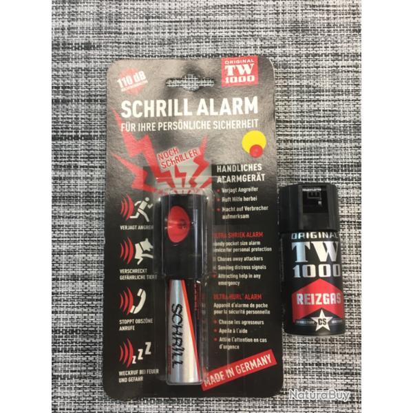 Kit schrill alarm dfense personnelle