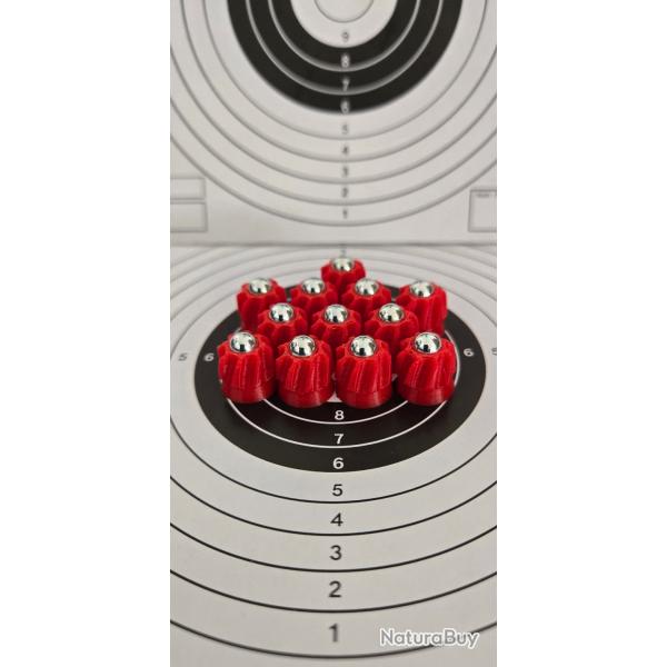Slugs rouge bille acier 6mm pour HDR 50 T4E Umarex x12