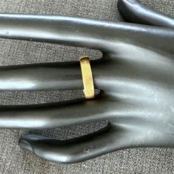 Anneau or jaune 18 carats - taille 63 - bague - alliance