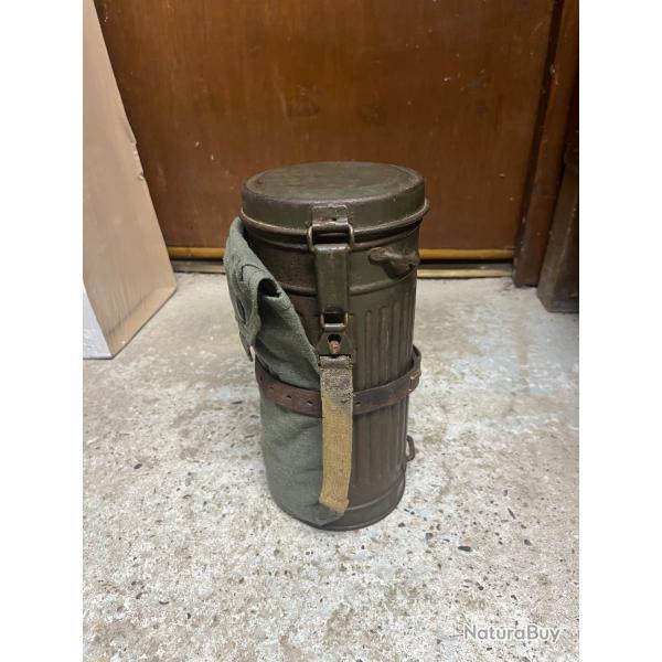 Masque  gaz allemand complet ww2