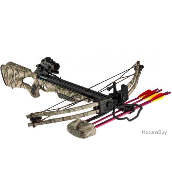 Pack Arbalte  poulie SHOOT AGAIN Compound 175lbs avec point rouge,carquois,traitsNeuf