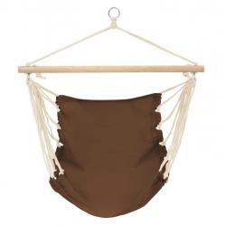 Hamac pliable marron en coton-polyester - Détente portable pour l'été