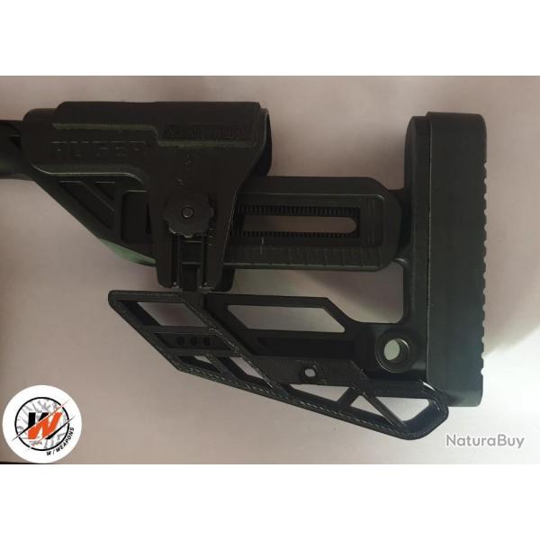 RUGER RPR - Bag Rider INCLINE NOIR 22 LR (Support de sac) Ruger Rimfire 22LR sur rail picatinny