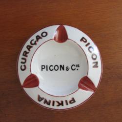 Cendrier Publicitaire Picon & Cie - Porcelaine 1940
