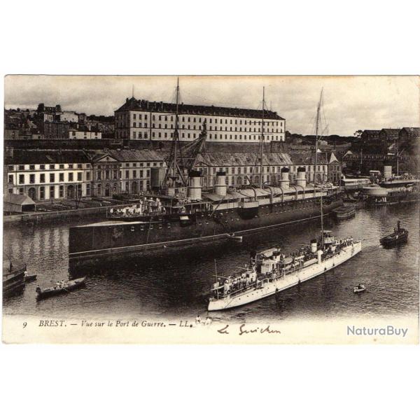CPA - Marine Militaire - BREST-Vue sur le Port de Guerre N1554