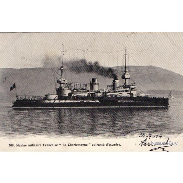 CPA - Marine Militaire Franais - "Le Charlemagne " cuirasse d'escadre N1540