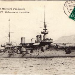 CPA - Marine Militaire Français - BOUVET Cuirasse a tourelles  N°1541