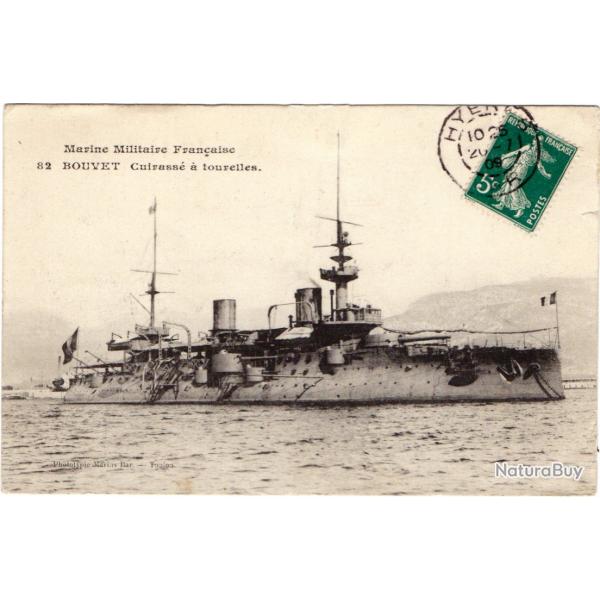 CPA - Marine Militaire Franais - BOUVET Cuirasse a tourelles  N1541