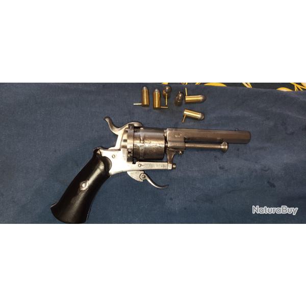 Rvolver  broches type Lefaucheux en calibre 7mm