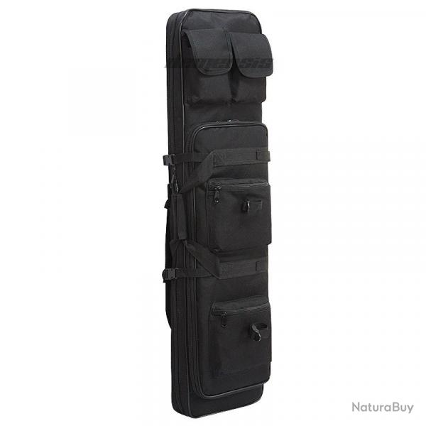 tui Souple Tactique Fusils Pistolets Sac  Dos Transport Carabine Chasse Airsoft Tir Noir 120cm