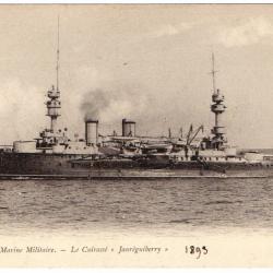 CPA - Marine Militaire -Le Cuirasse " Jaureguiberry " N°1547