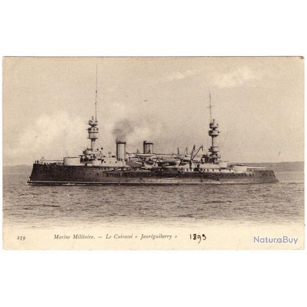 CPA - Marine Militaire -Le Cuirasse " Jaureguiberry " N1547