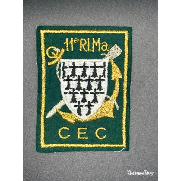 (62.001) Insigne tissu du 11e Rgiment d'Infanterie de Marine - Centre d'entranement commando