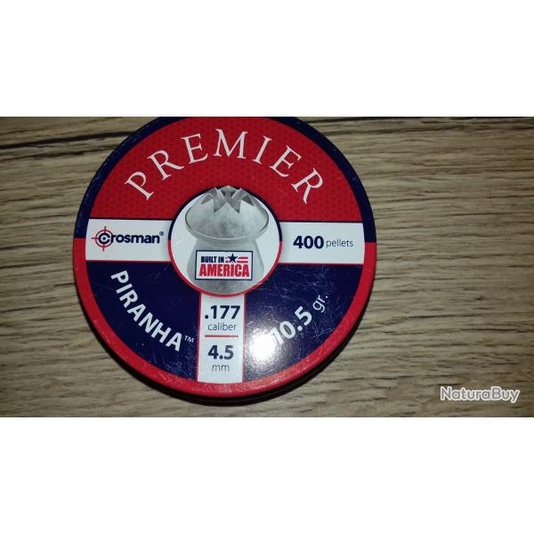 plombs Crosman piranha 4.5 mm (ou .177) neufs
