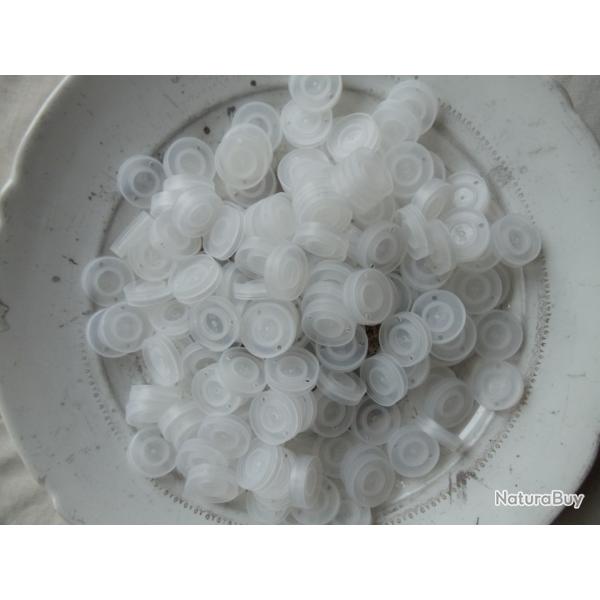 lot de 100 obturateurs plastique  en calibre 12.