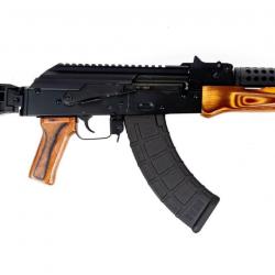 Carabine PSA AK-P GF3 Triangle Side Folding Pistol with Cheese Grater Upper Hand Guard, Nutmeg