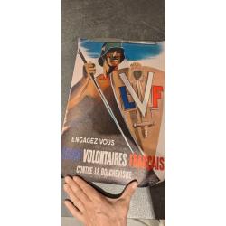 Affiche en toile recrutement LVF/WW2
