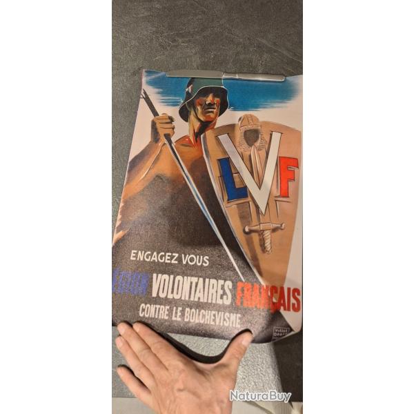Affiche en toile recrutement LVF/WW2