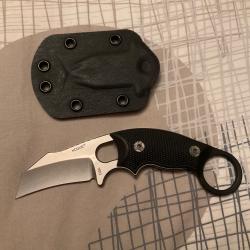 VEND COUTEAU DROIT HOGUE HAWKBILL BLACK DESIGN ELISHEWITZ.