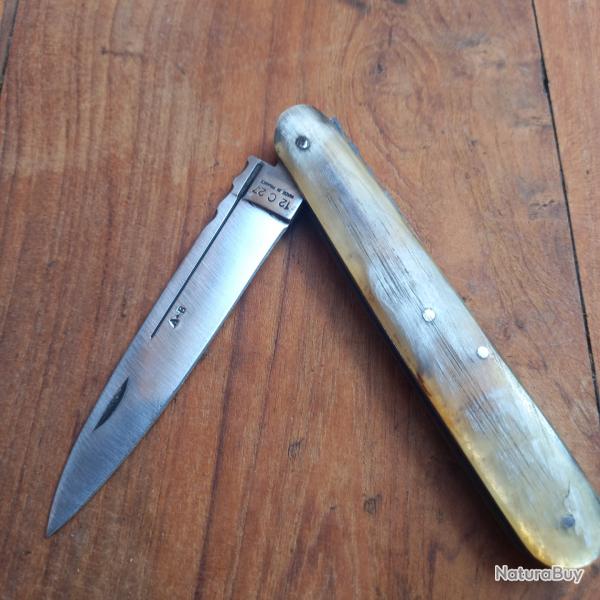 Joli Couteau Rgional ROUENNAIS Manche en Corne
