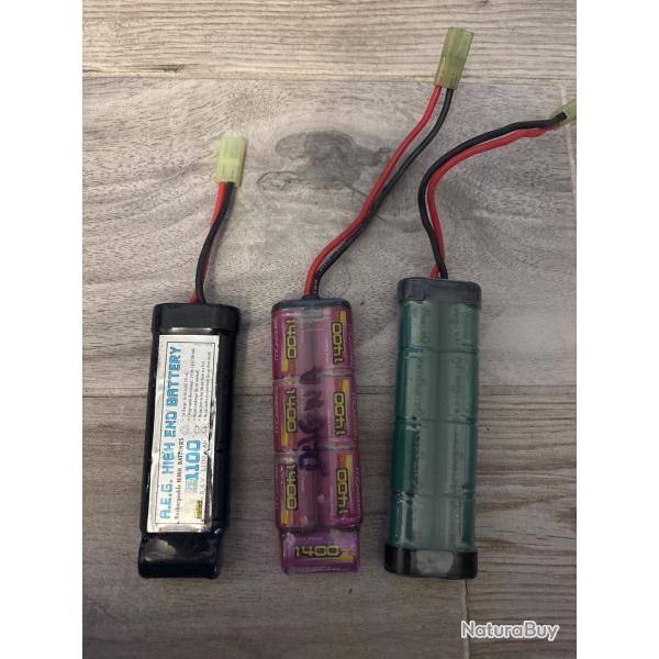 Lot 3 batterie airsoft