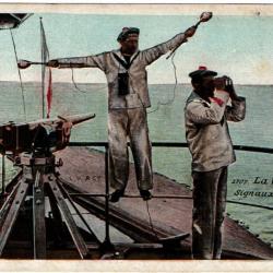 CPA -Marine Militaire -La Vie du Marin Signaux de nuit N°1568