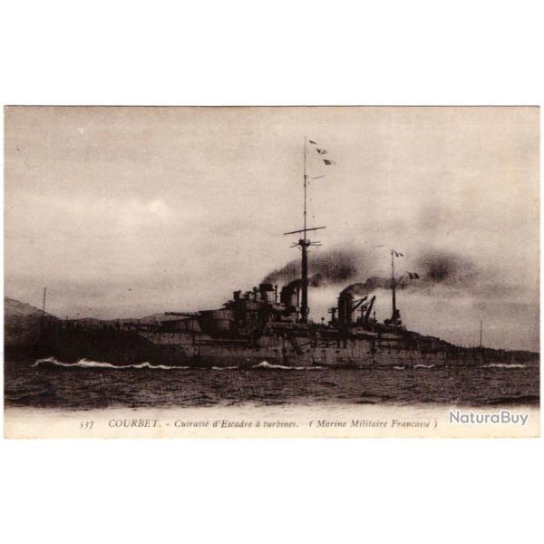 CPA -Marine Militaire Franaise - " COURBET " Cuirasse d'Escadre a turbines N1549