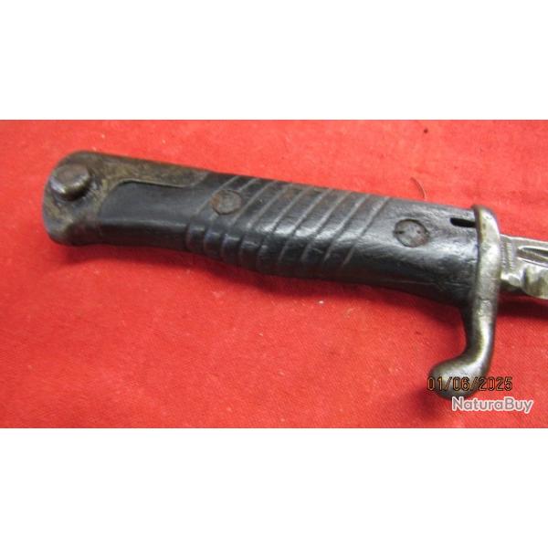 baionnette plaquette enveloppante 1type mauser G98 ww1 feuille saule premire guerre langue de chat