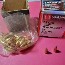 43 ogives Hornady calibre 22 en "223" 45grains