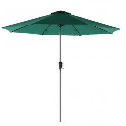 Parasol de jardin ø3 m ombrelle protection UPF 50+ toile polyester octogonale inclinable manivelle