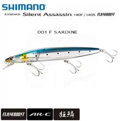Poisson Nageur Shimano Exsence Silent Assassin Flash Boost 140F 001