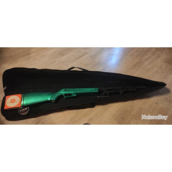 Ensemble carabine air comprim 4.5 mm 7 joules marque GAMO+lunette+plombs+cibles