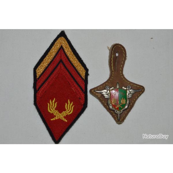 INSIGNE 703 COMPAGNIE MIXTE DES ESSENCES-LOSANGE 1945 SERVICE DES ESSENCES