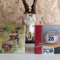 Lot de 2 boîtes de cartouches calibre 28 - Jocker & FOB - 21g