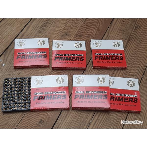 Lot de 600 Amorces small rifle magnum
