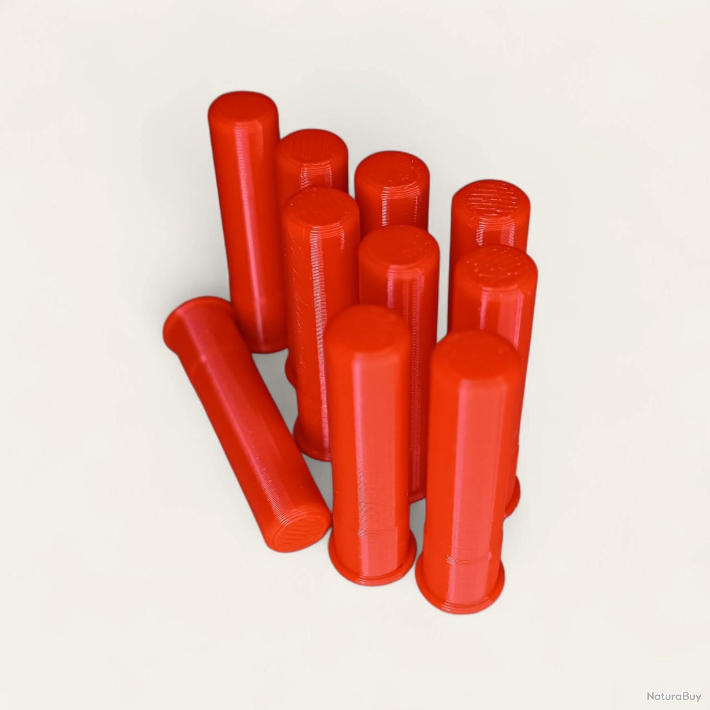 10 Cartouches Amortisseur/Manipulation Rouge en 9mm flobert - Made in ...