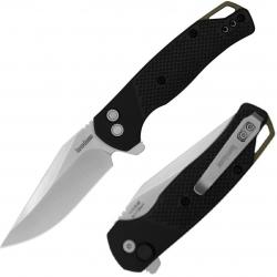 Couteau Kershaw Runoff Lame Clip Point Satin Acier 8Cr13MoV Manche FRN Button Lock KIVT KS1429