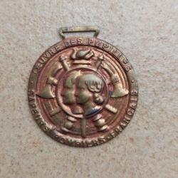 MEDAILLE OEUVRE DES PUPILLES DES SAPEURS POMPIERS FRANCAIS