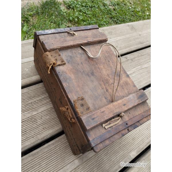 Caisse Franaise ligne Maginot WW2 Mle35 75 cartouches et 150 relais